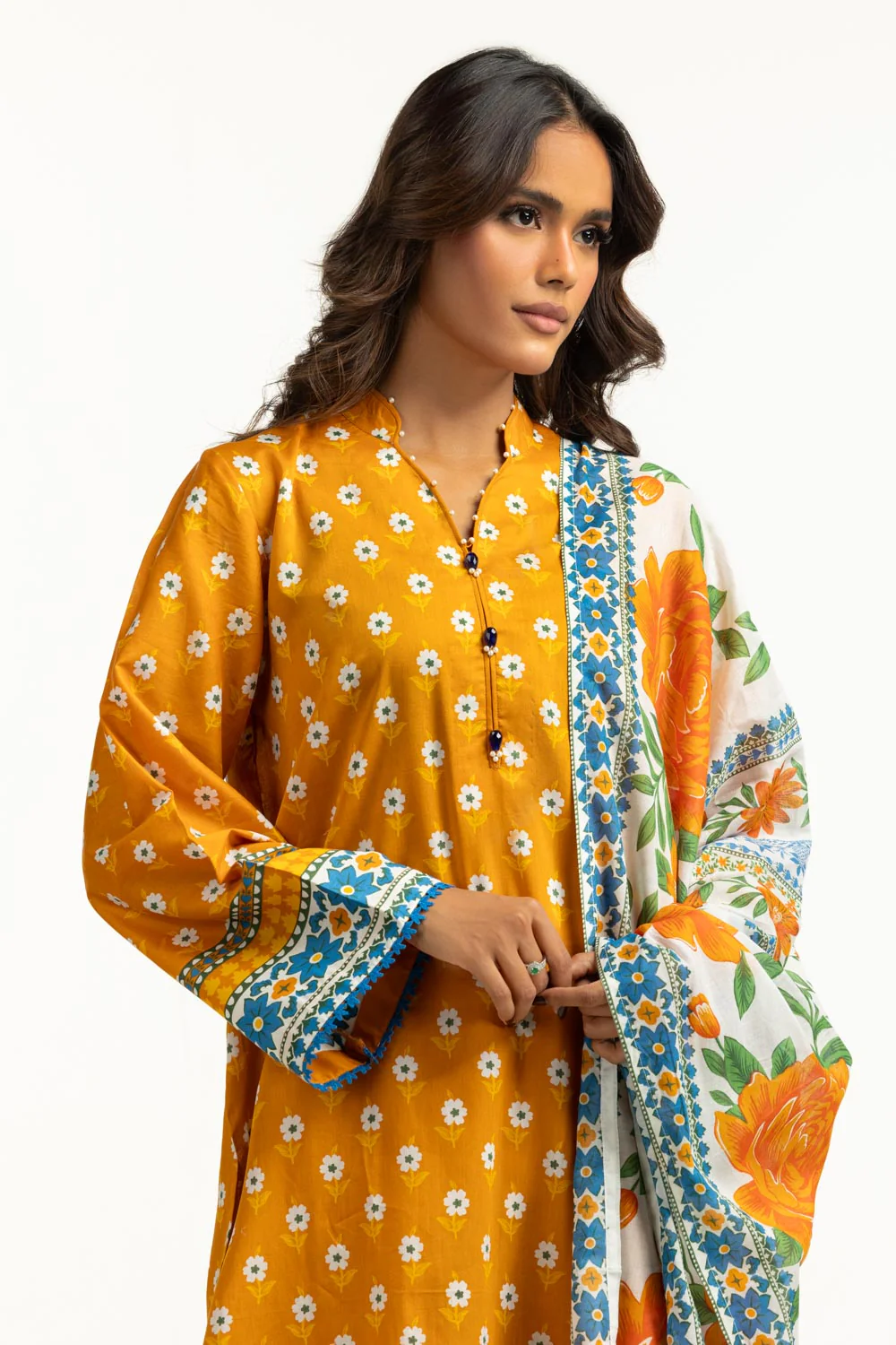3PC Lawn Printed Suit - Image 5