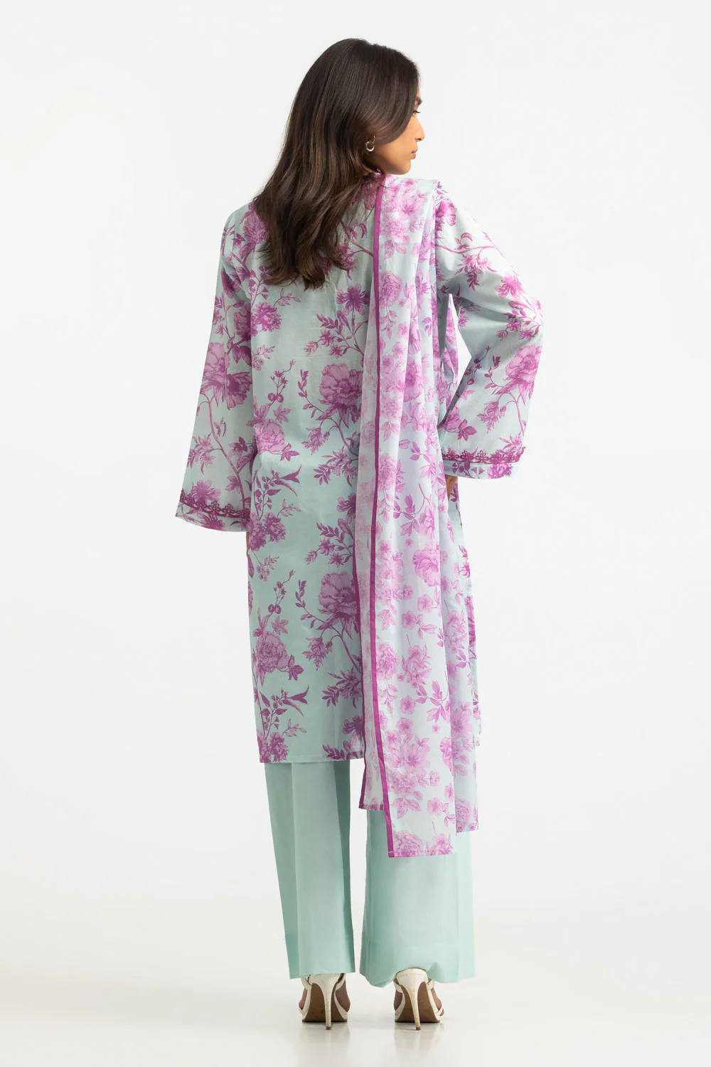 3PC Lawn Printed Suit - Image 6