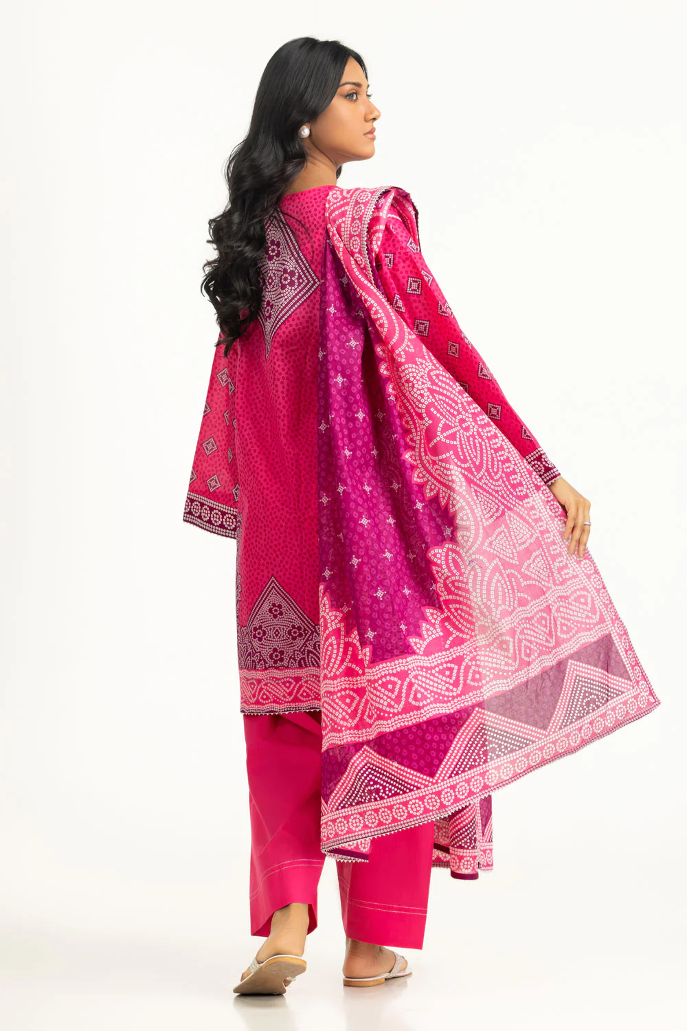 3PC Lawn Printed Suit - Image 6