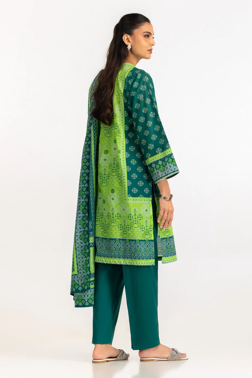 3PC Lawn Printed Suit - Image 6