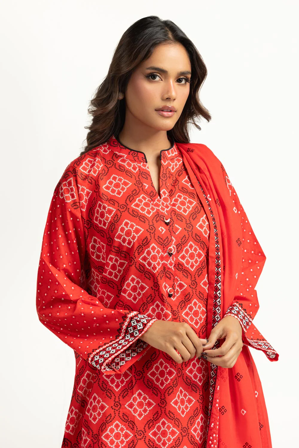 3PC Lawn Printed Suit - Image 4
