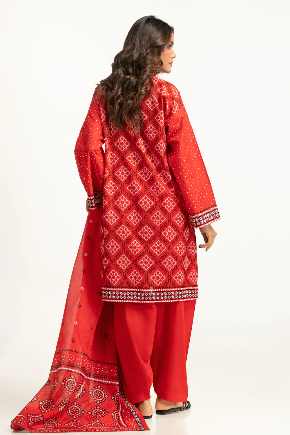 3PC Lawn Printed Suit - Image 6