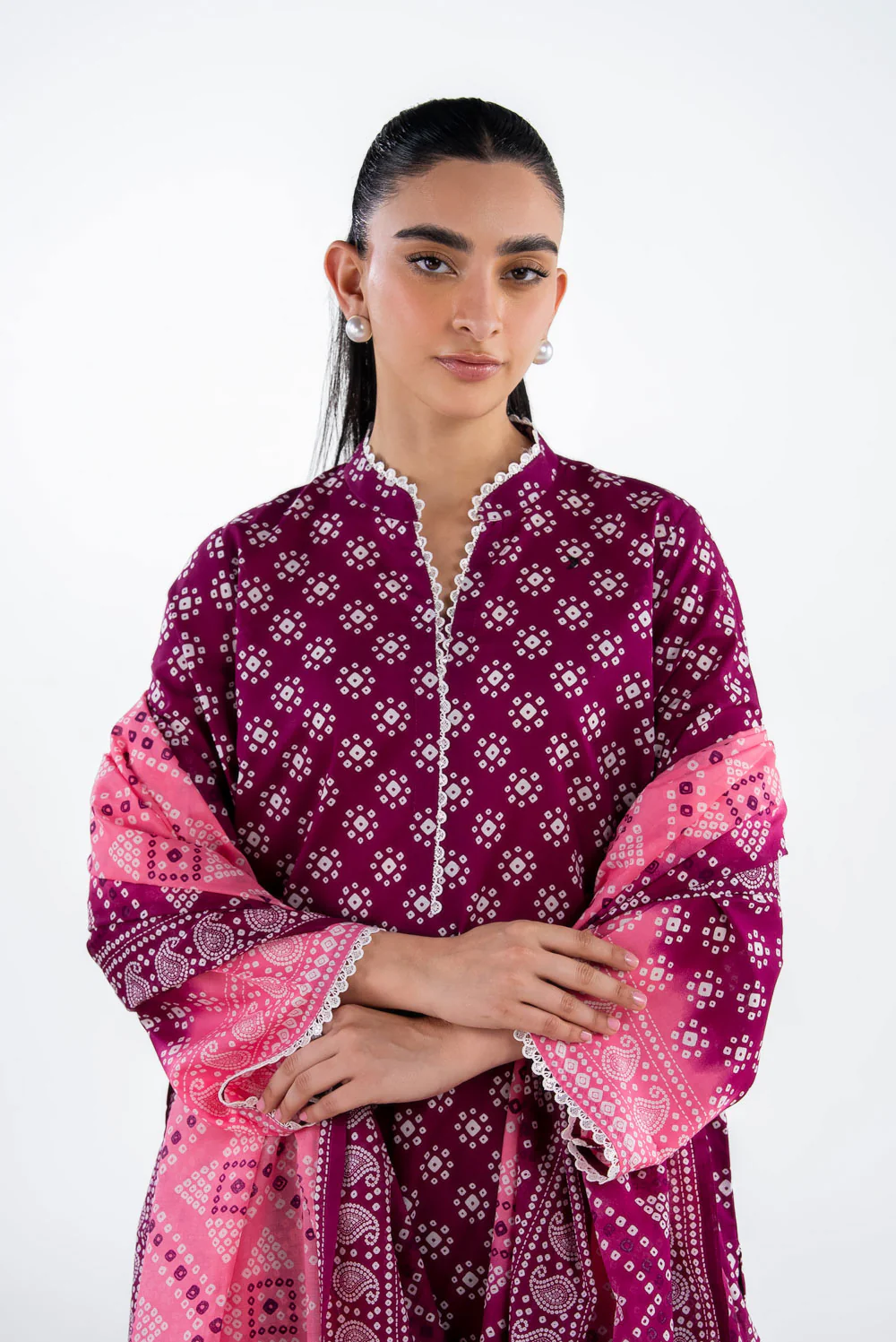 3PC Lawn Printed Suit - Image 3