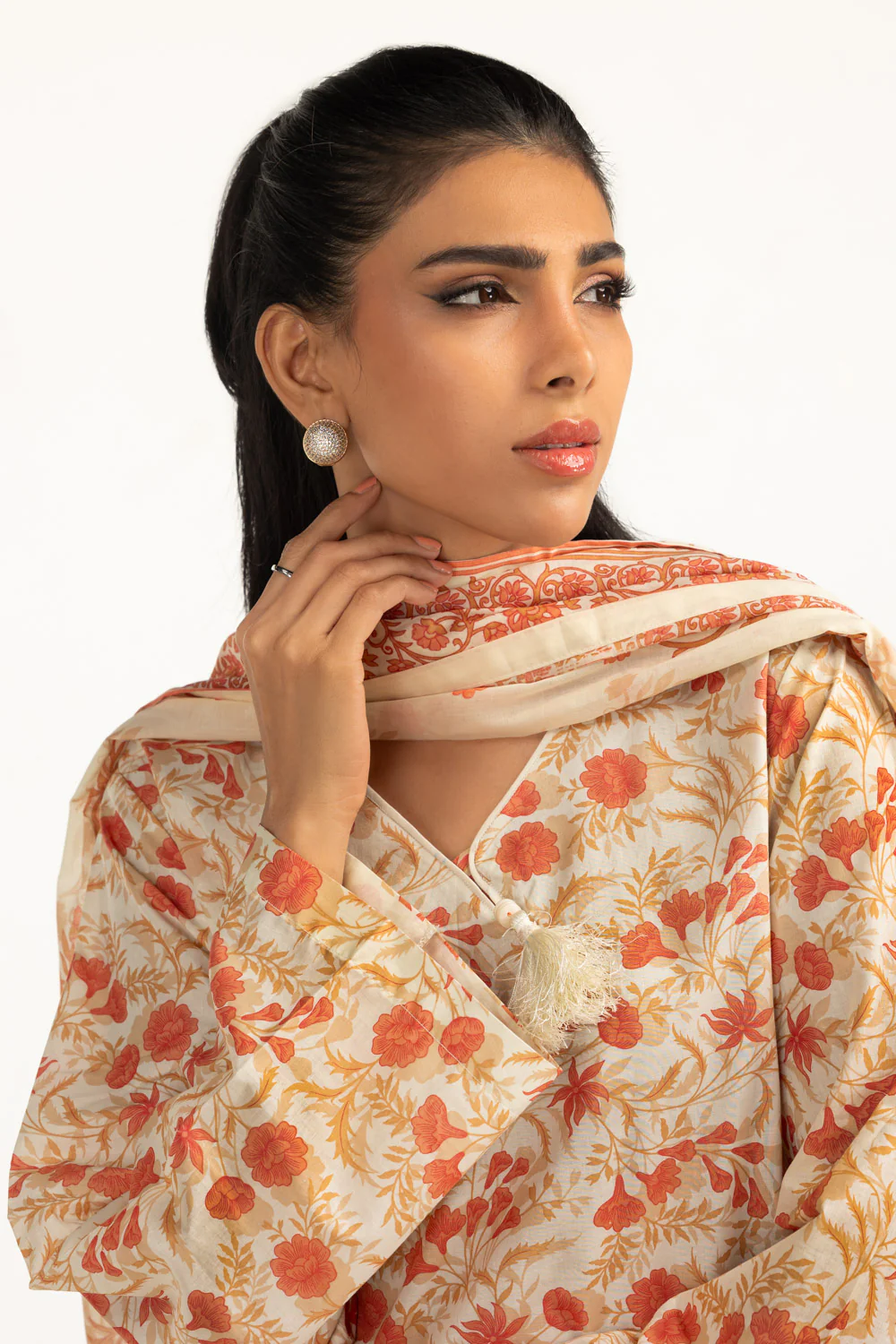 3PC Lawn Printed Suit - Image 4
