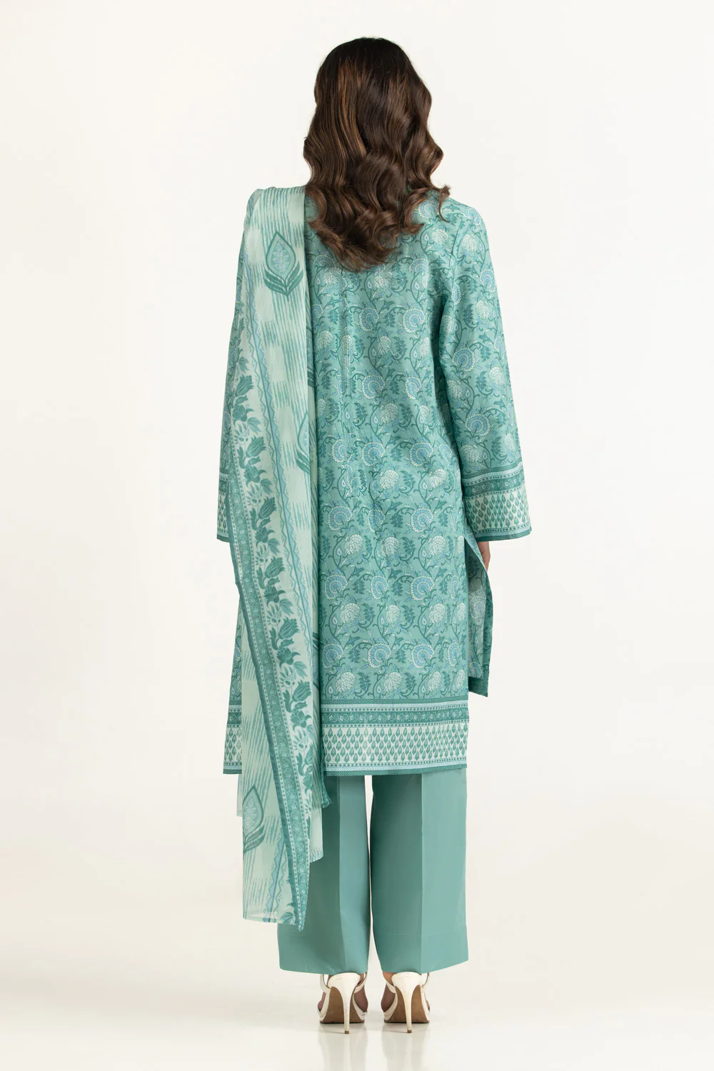 3PC Lawn Printed Suit - Image 5