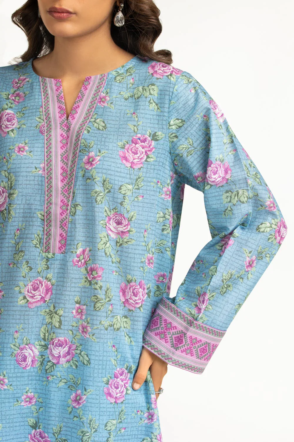 3PC Lawn Printed Suit - Image 4