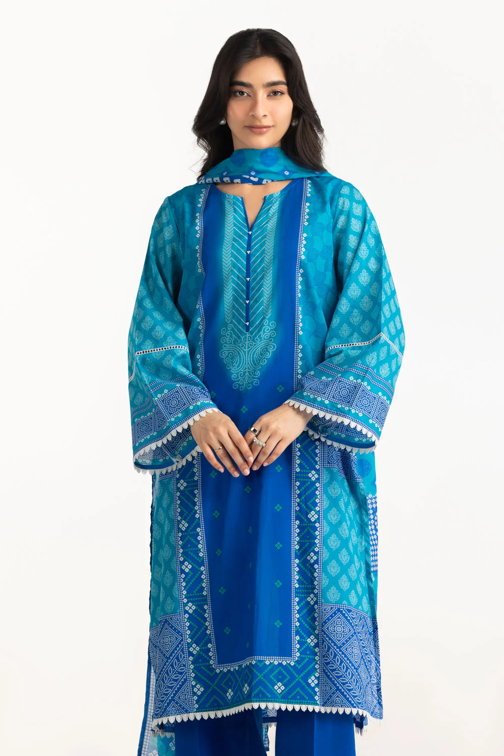 3PC Lawn Printed Suit - Image 3