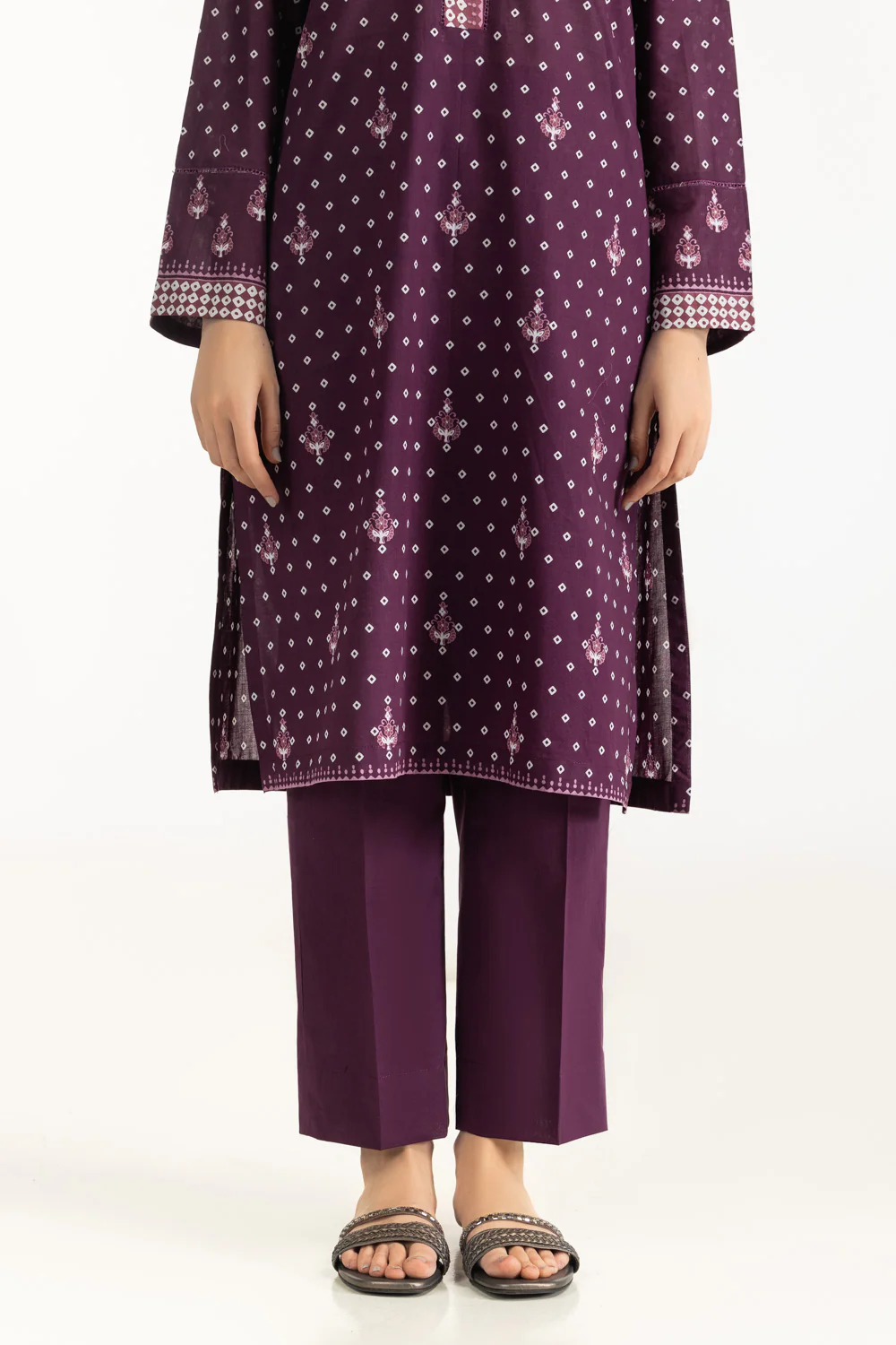3PC Lawn Printed Suit - Image 7