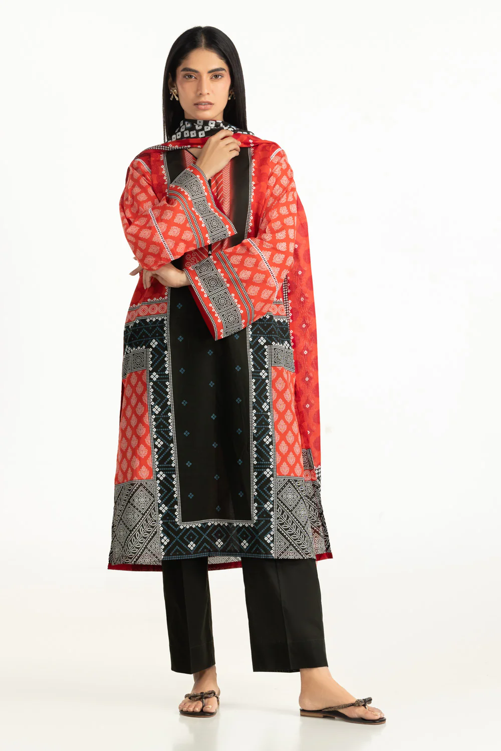 3PC Lawn Printed Suit - Image 3