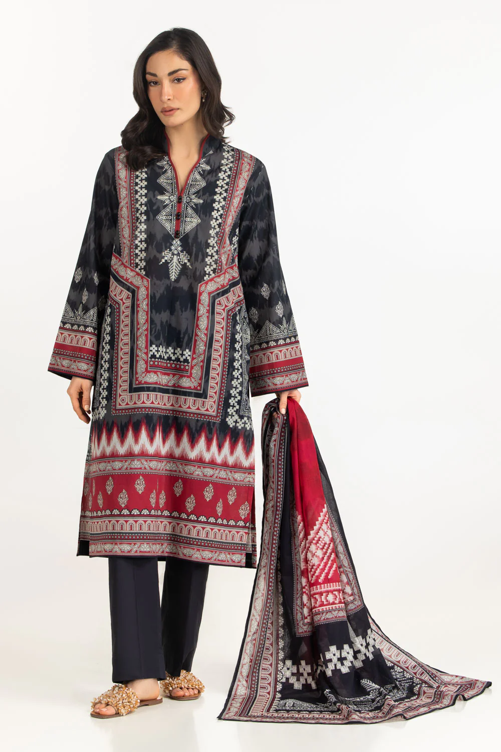 3PC Lawn Printed Suit - Image 2