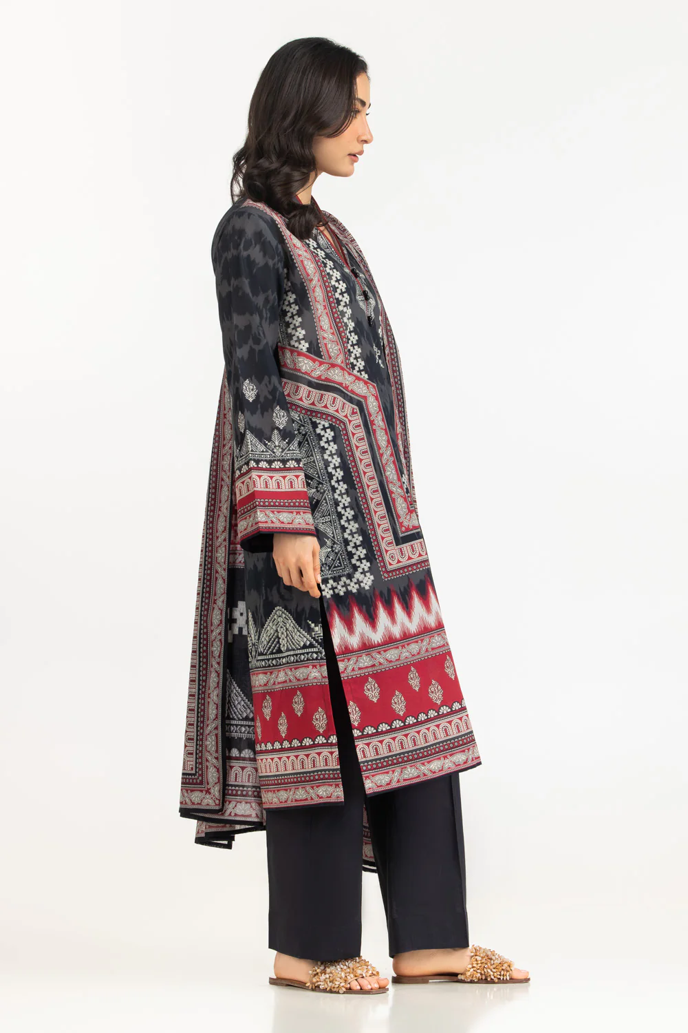 3PC Lawn Printed Suit - Image 3