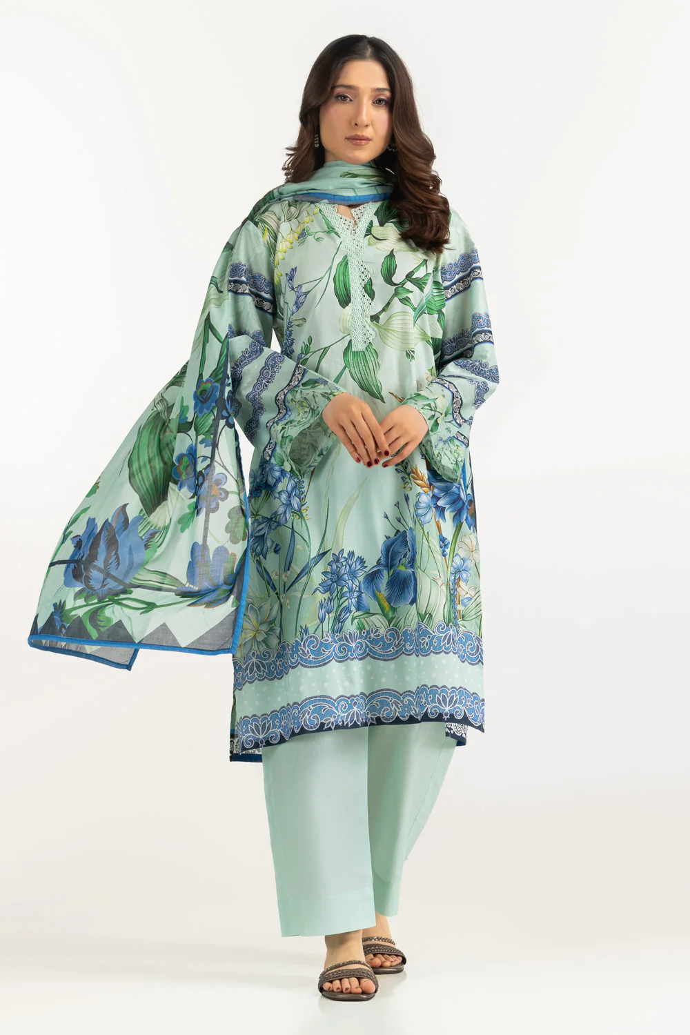 3PC Lawn Printed Suit - Image 3