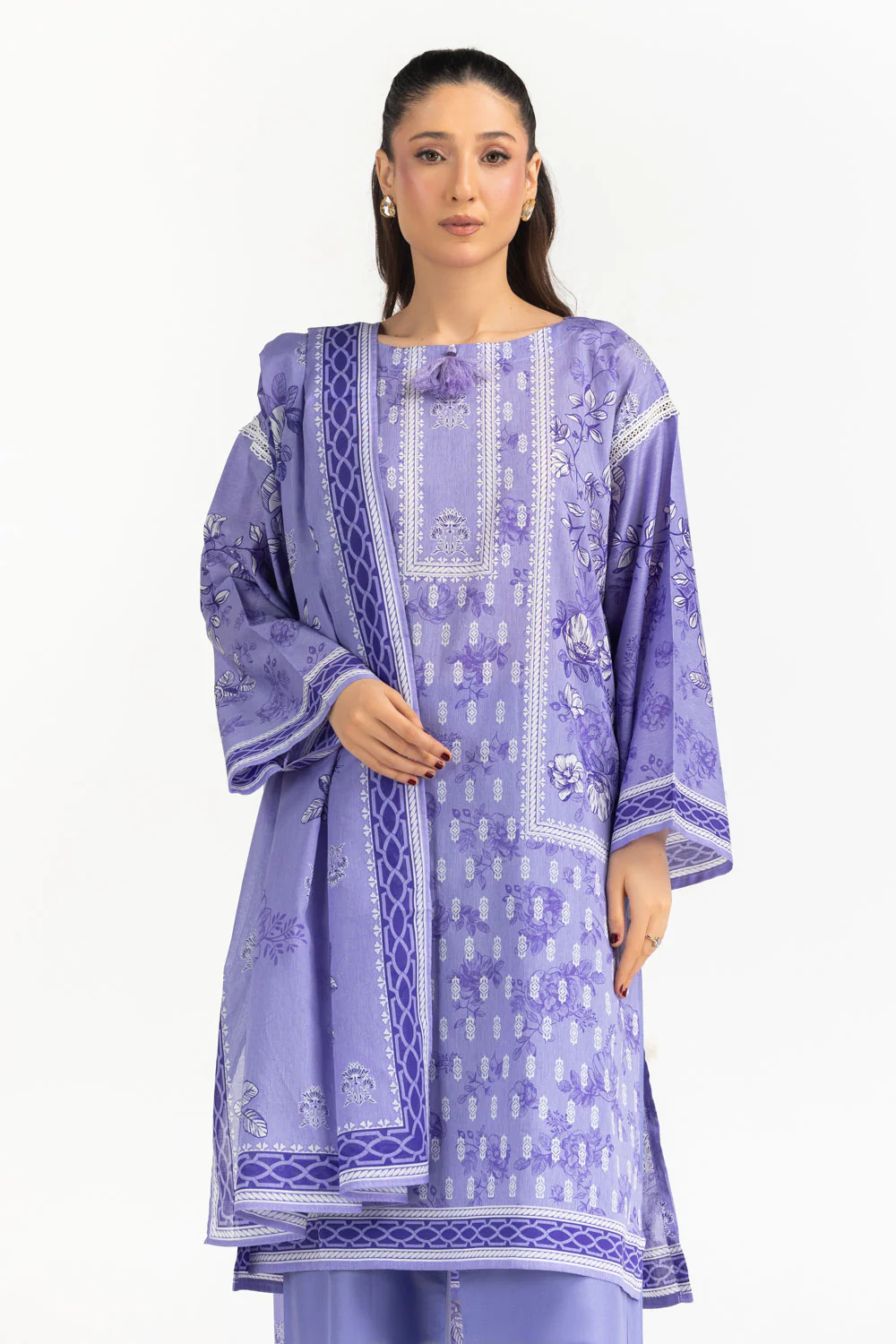 3PC Lawn Printed Suit - Image 3