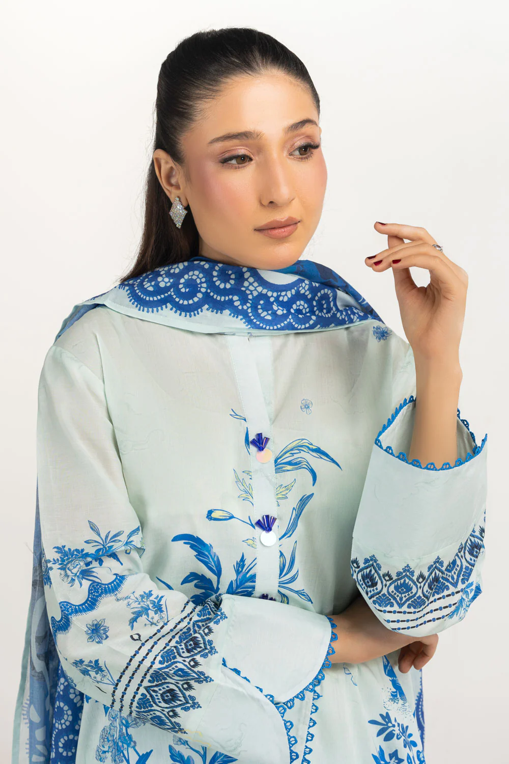 3PC Lawn Printed Suit - Image 5