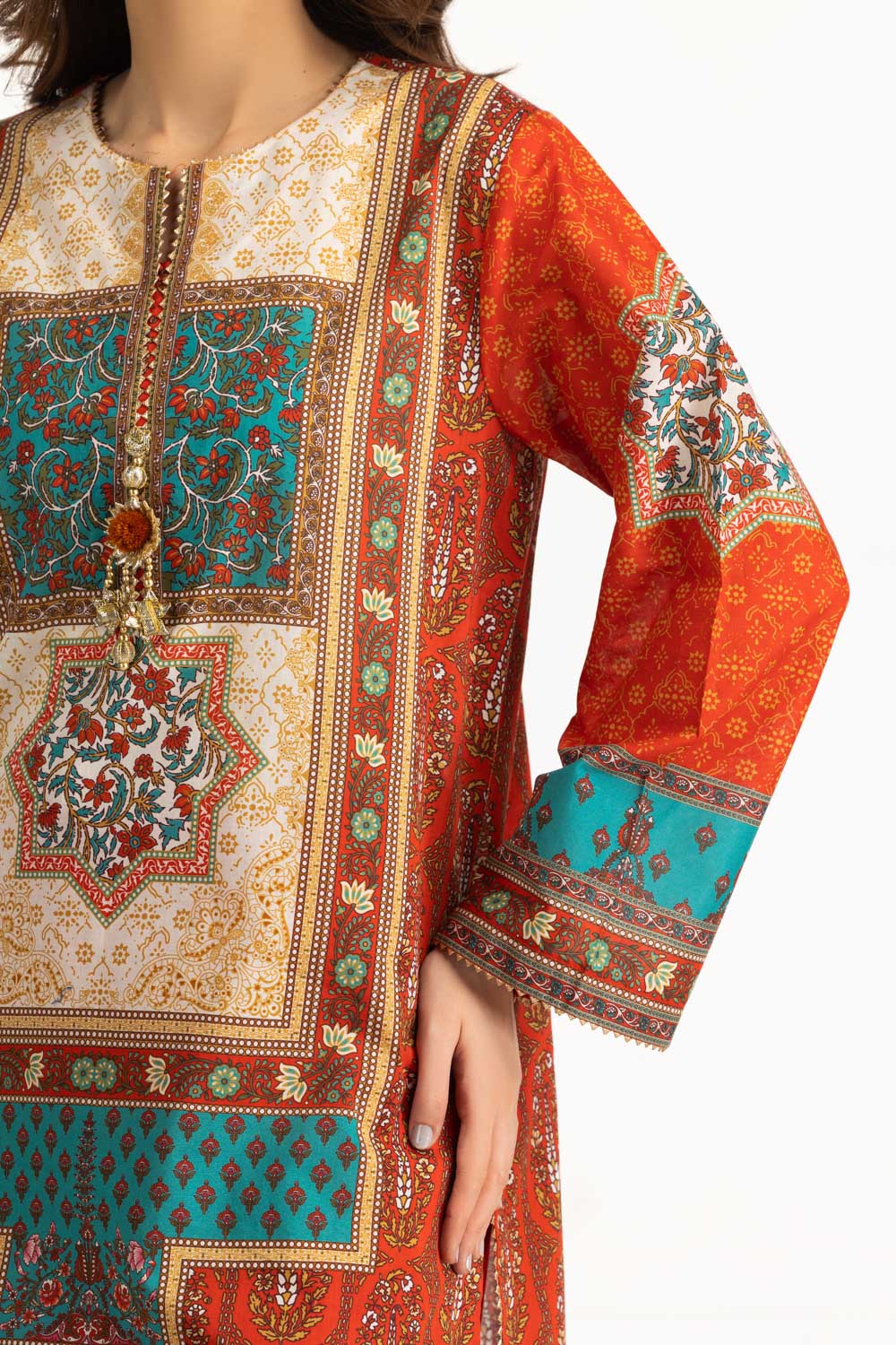3PC Lawn Printed Suit - Image 5