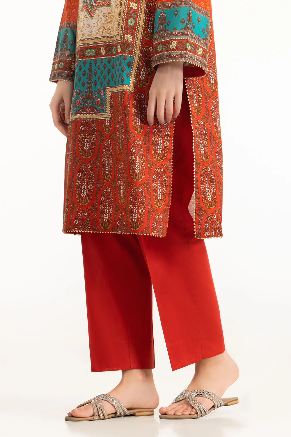 3PC Lawn Printed Suit - Image 7