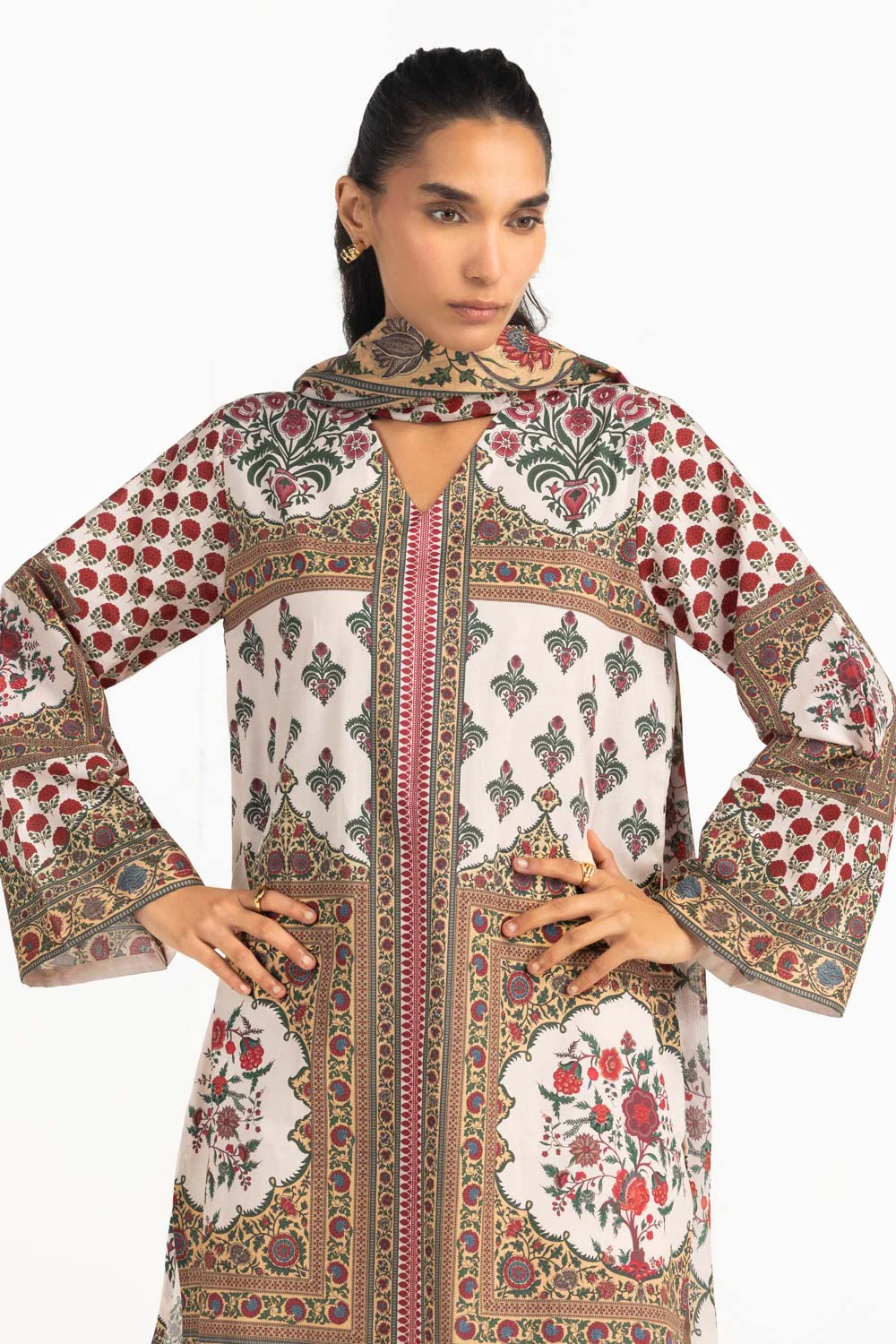 3PC Lawn Printed Suit - Image 4