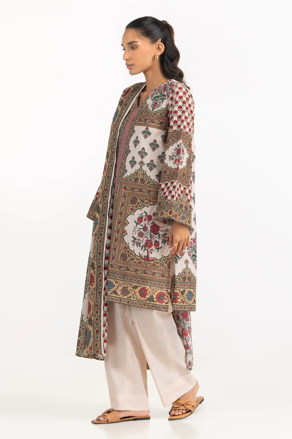 3PC Lawn Printed Suit - Image 5
