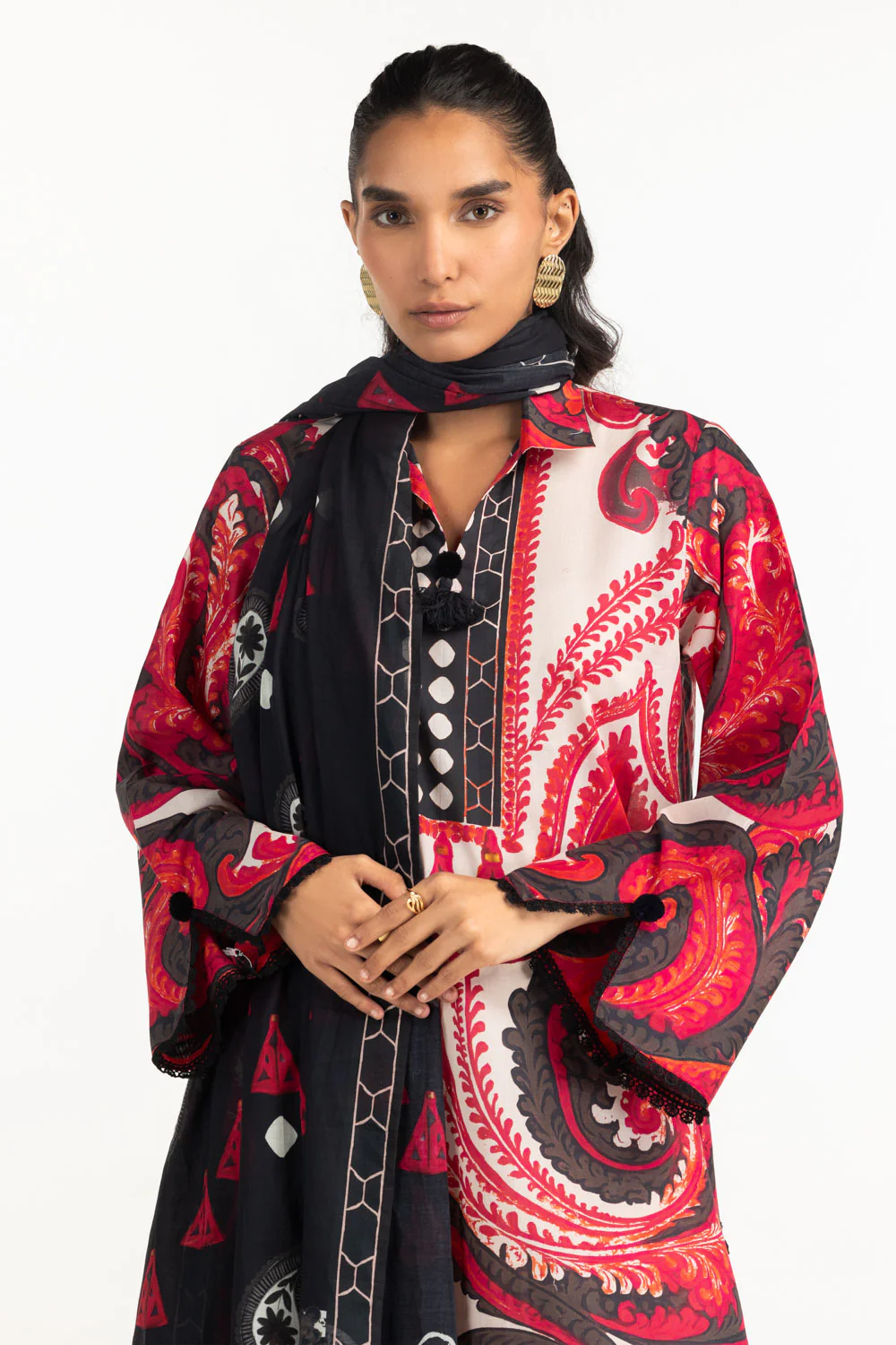 3PC Lawn Printed Suit - Image 3