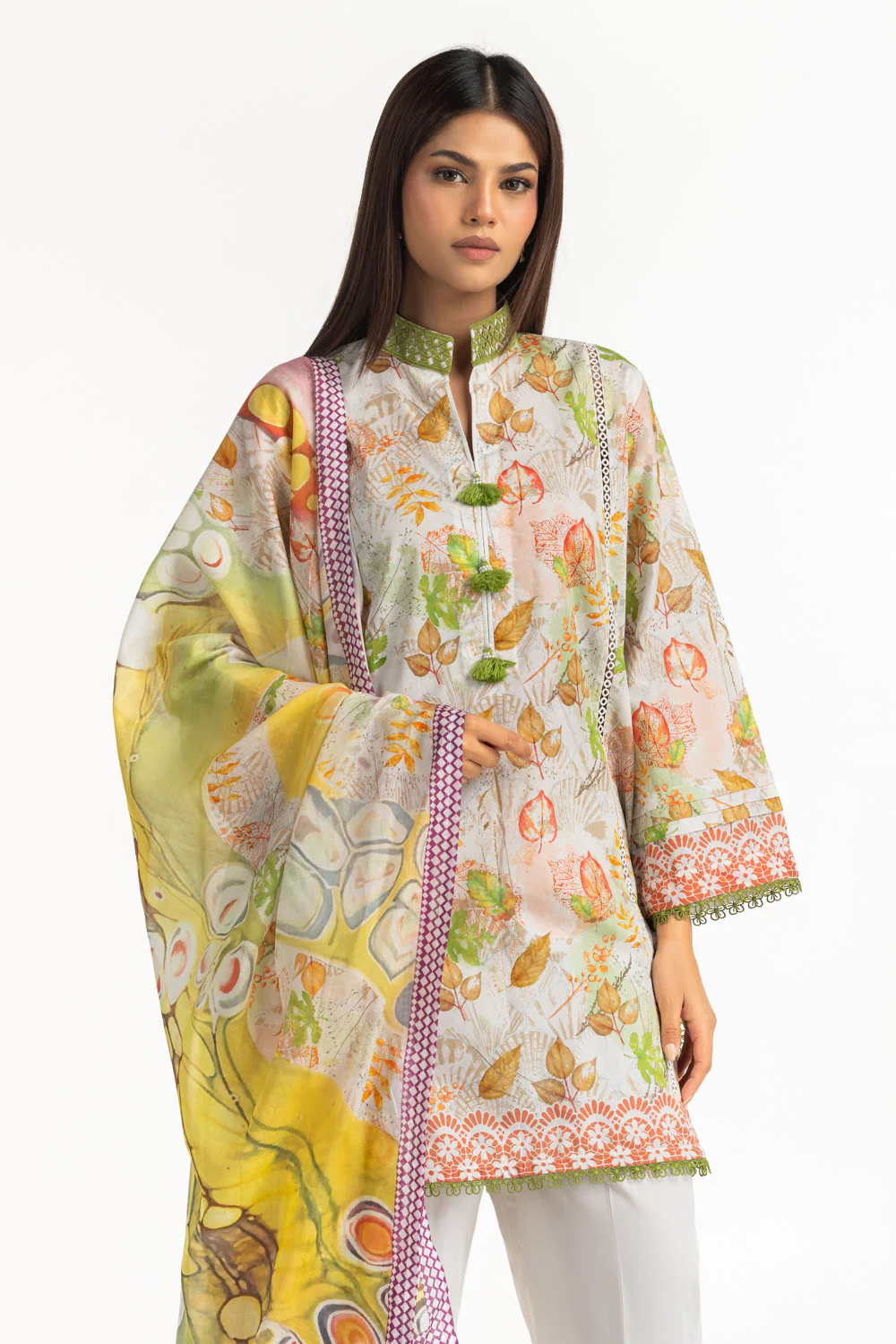 3PC Lawn Printed Suit - Image 3