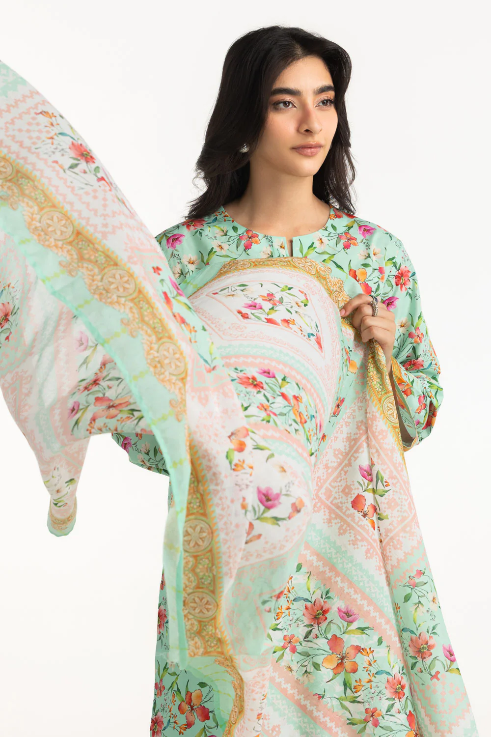 3PC Lawn Printed Suit - Image 5