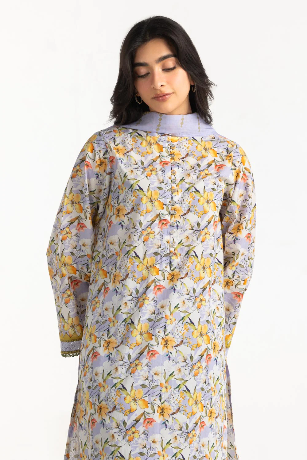 3PC Lawn Printed Suit - Image 4