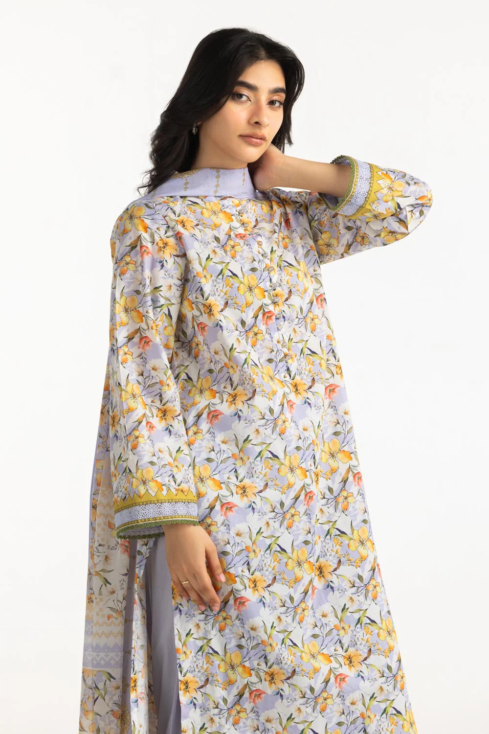 3PC Lawn Printed Suit - Image 5
