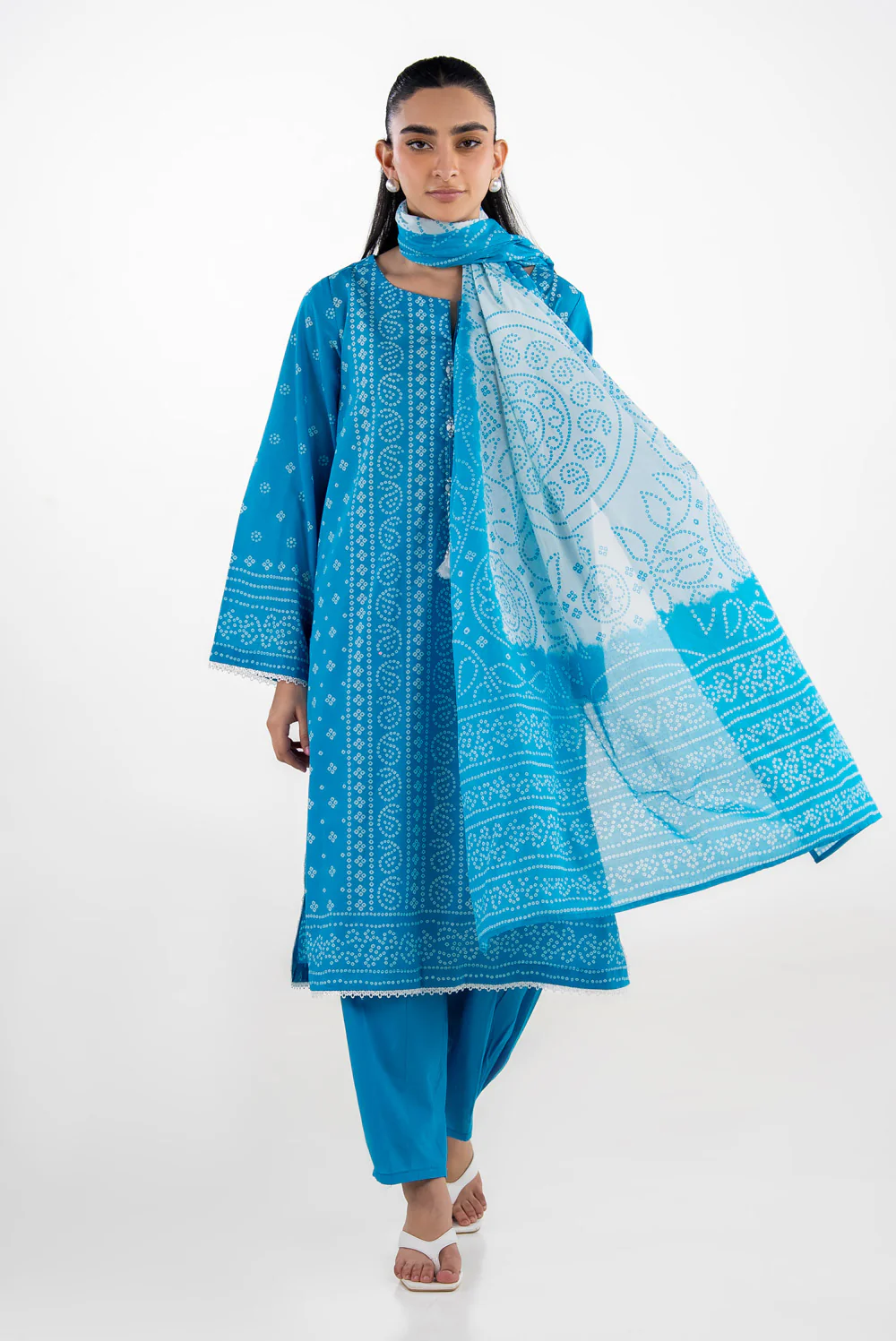 3PC Lawn Printed Suit - Image 3