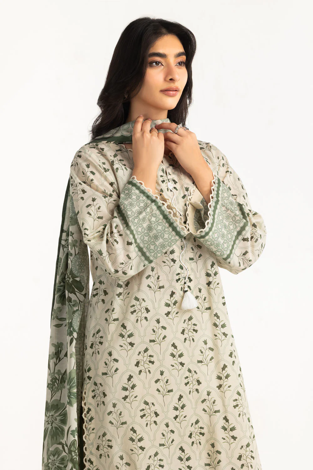 3PC Lawn Printed Suit - Image 5