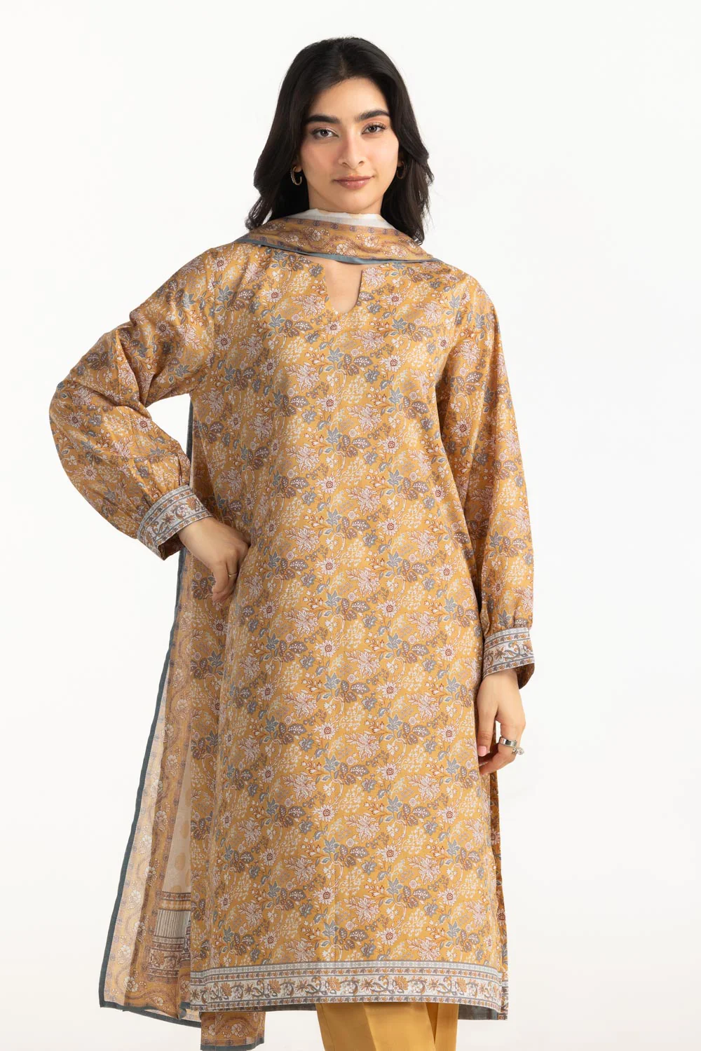 3PC Lawn Printed Suit - Image 3