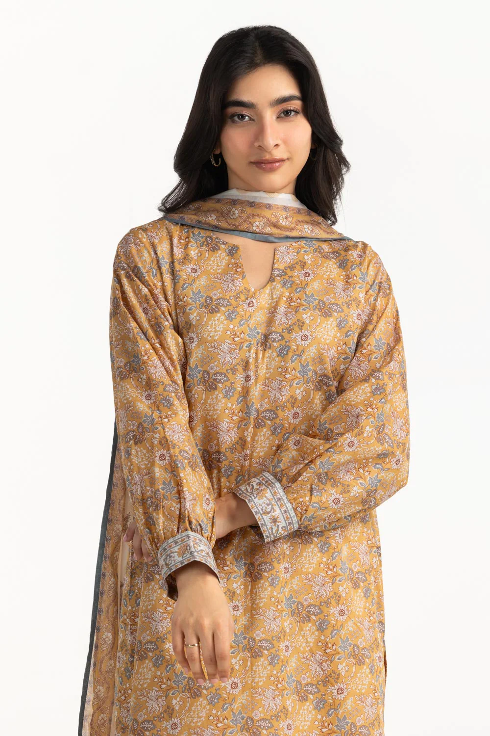 3PC Lawn Printed Suit - Image 5