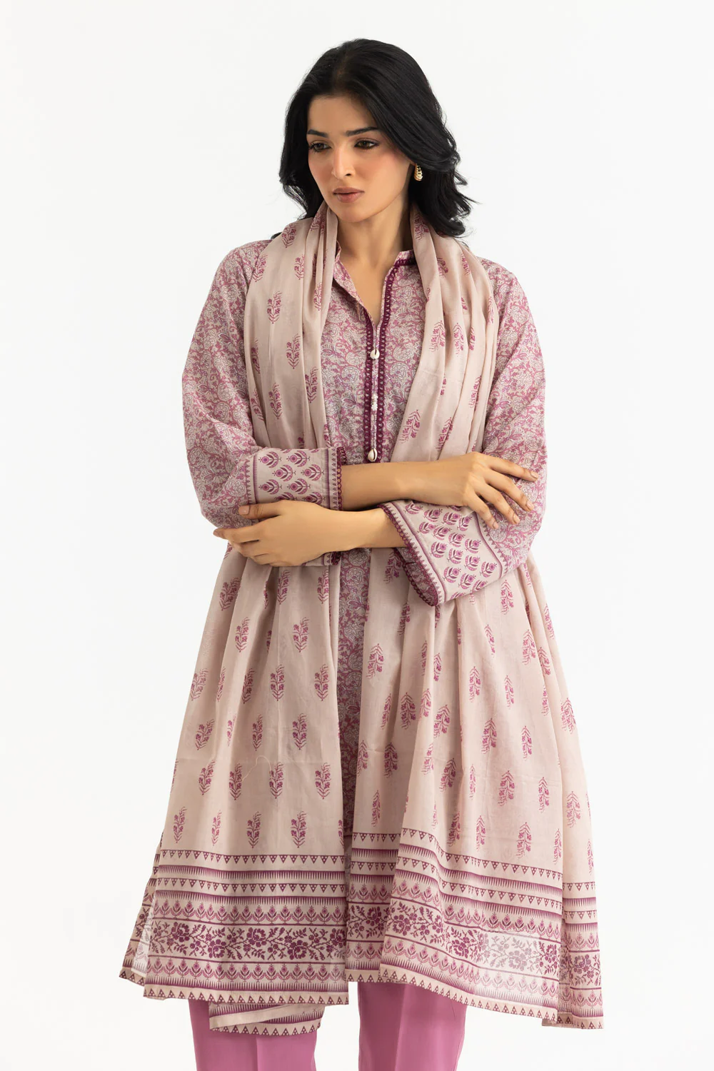 3PC Lawn Printed Suit - Image 3
