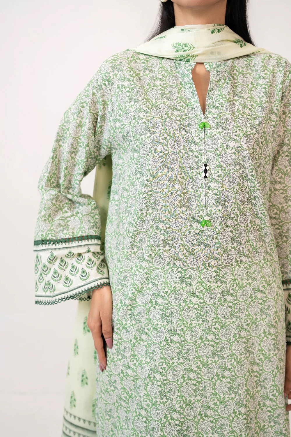 3PC Lawn Printed Suit - Image 2