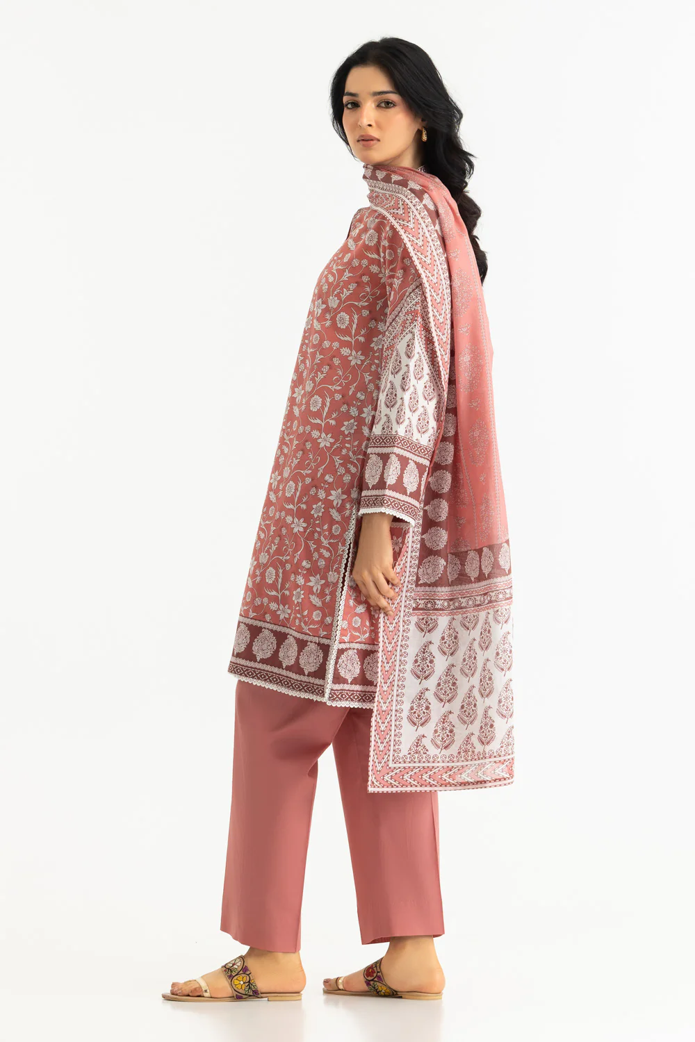 3PC Lawn Printed Suit - Image 4