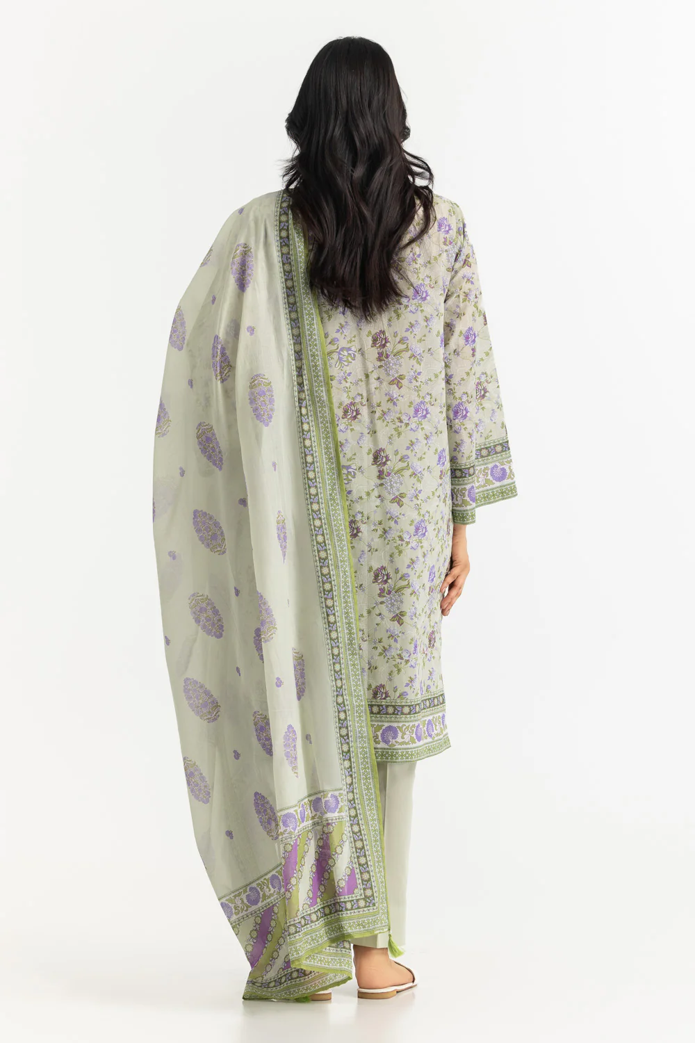 3PC Lawn Printed Suit - Image 5