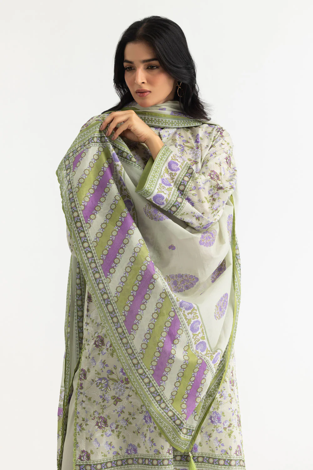 3PC Lawn Printed Suit - Image 6