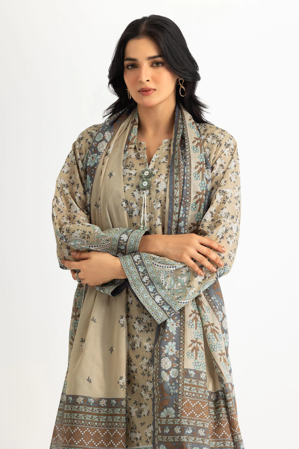 3PC Lawn Printed Suit - Image 5