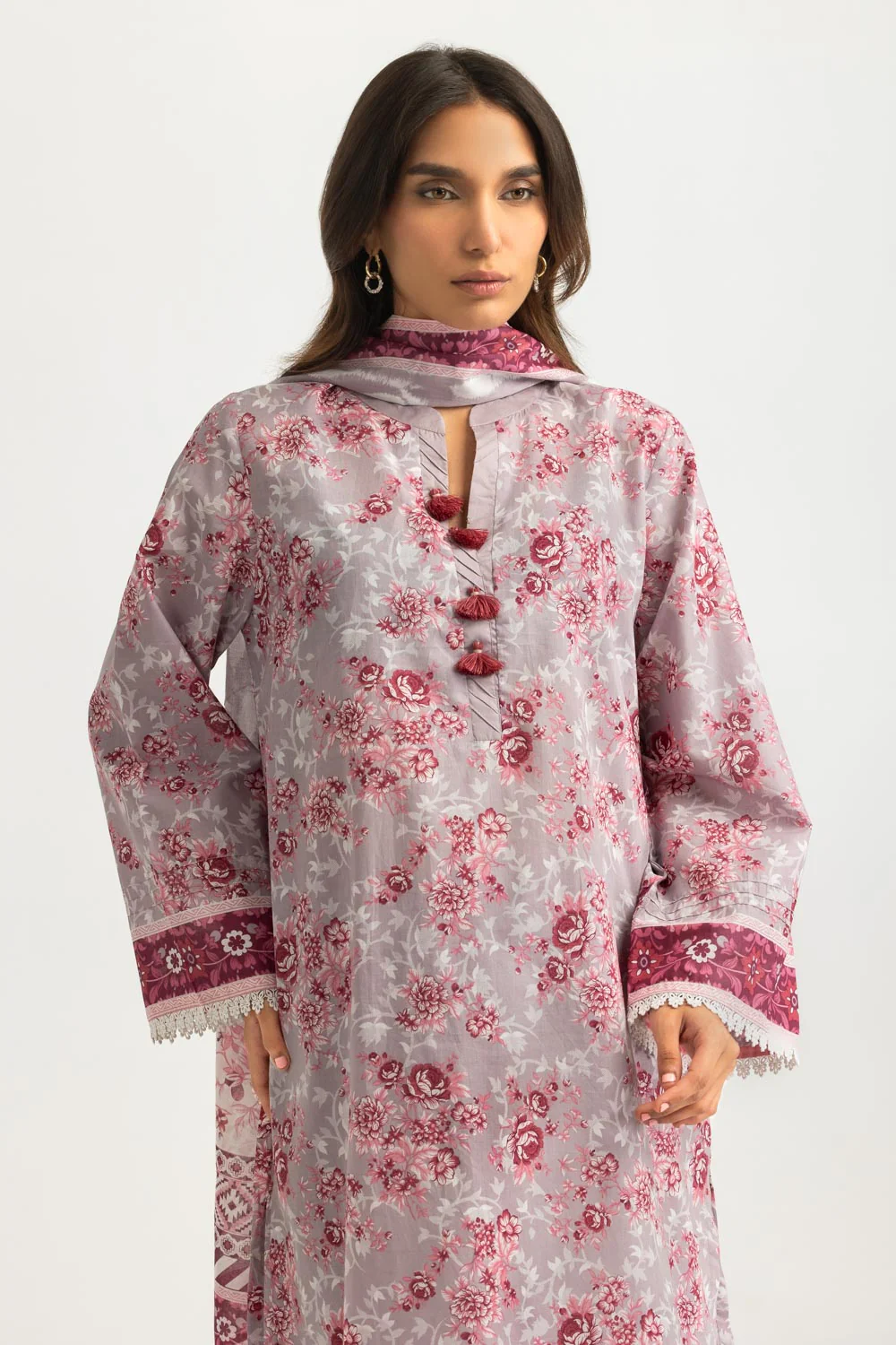 3PC Lawn Printed Suit - Image 4