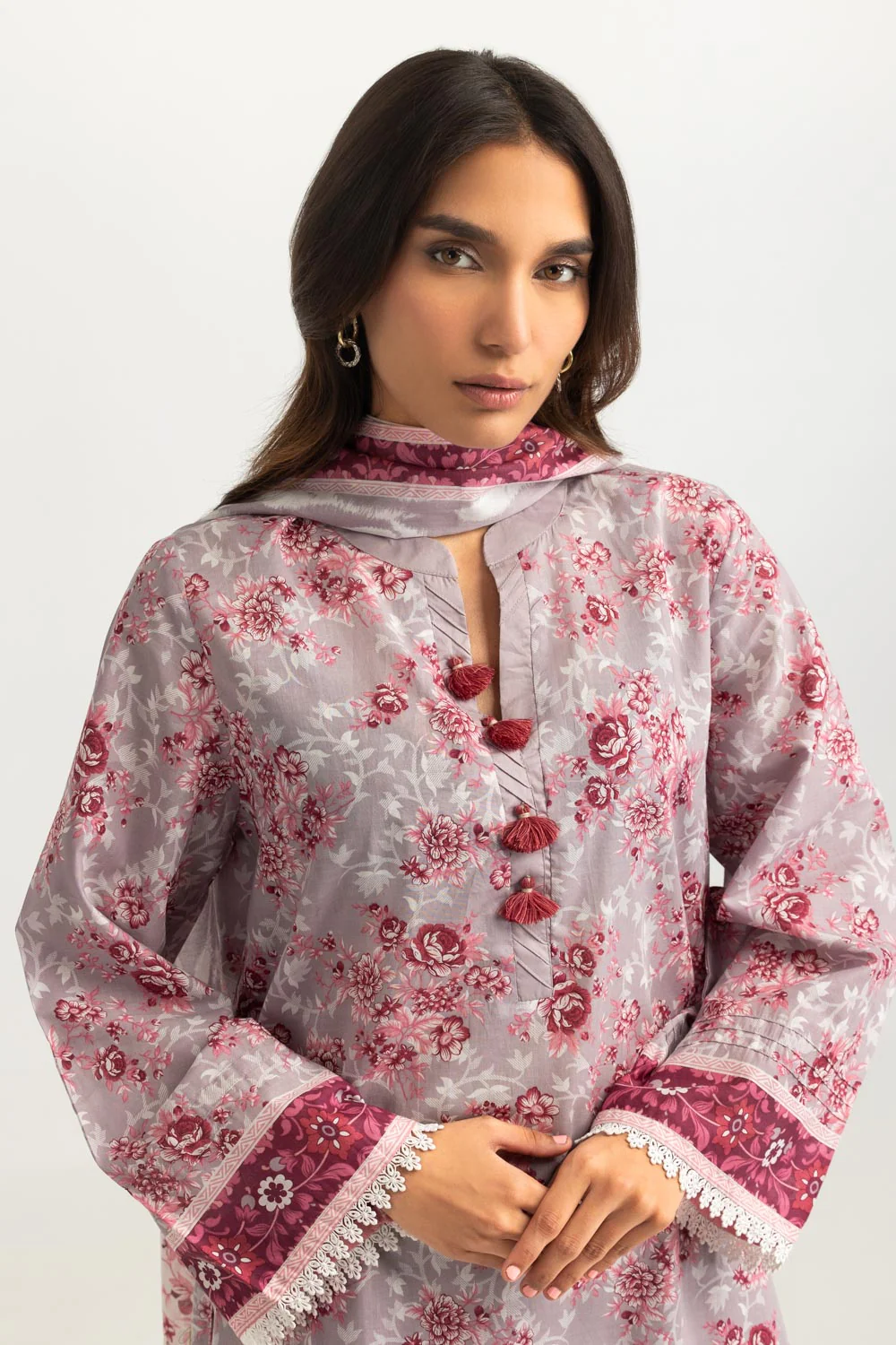 3PC Lawn Printed Suit - Image 5