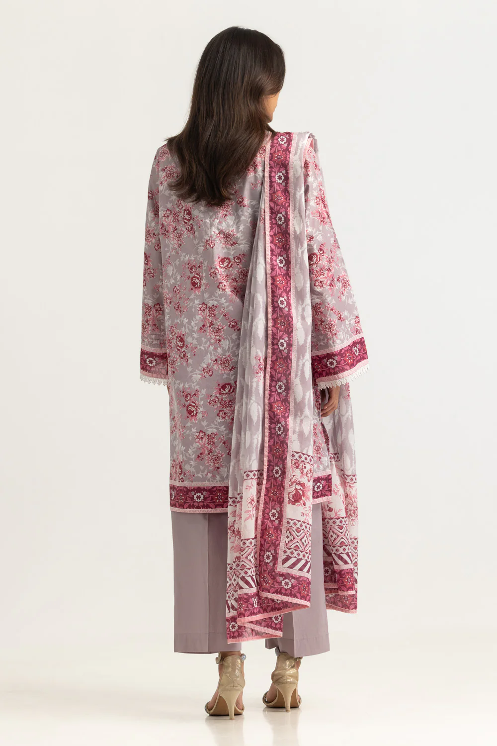 3PC Lawn Printed Suit - Image 6