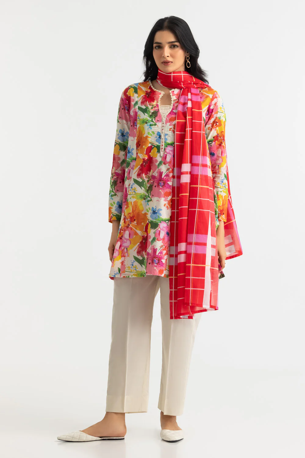 3PC Lawn Printed Suit - Image 3
