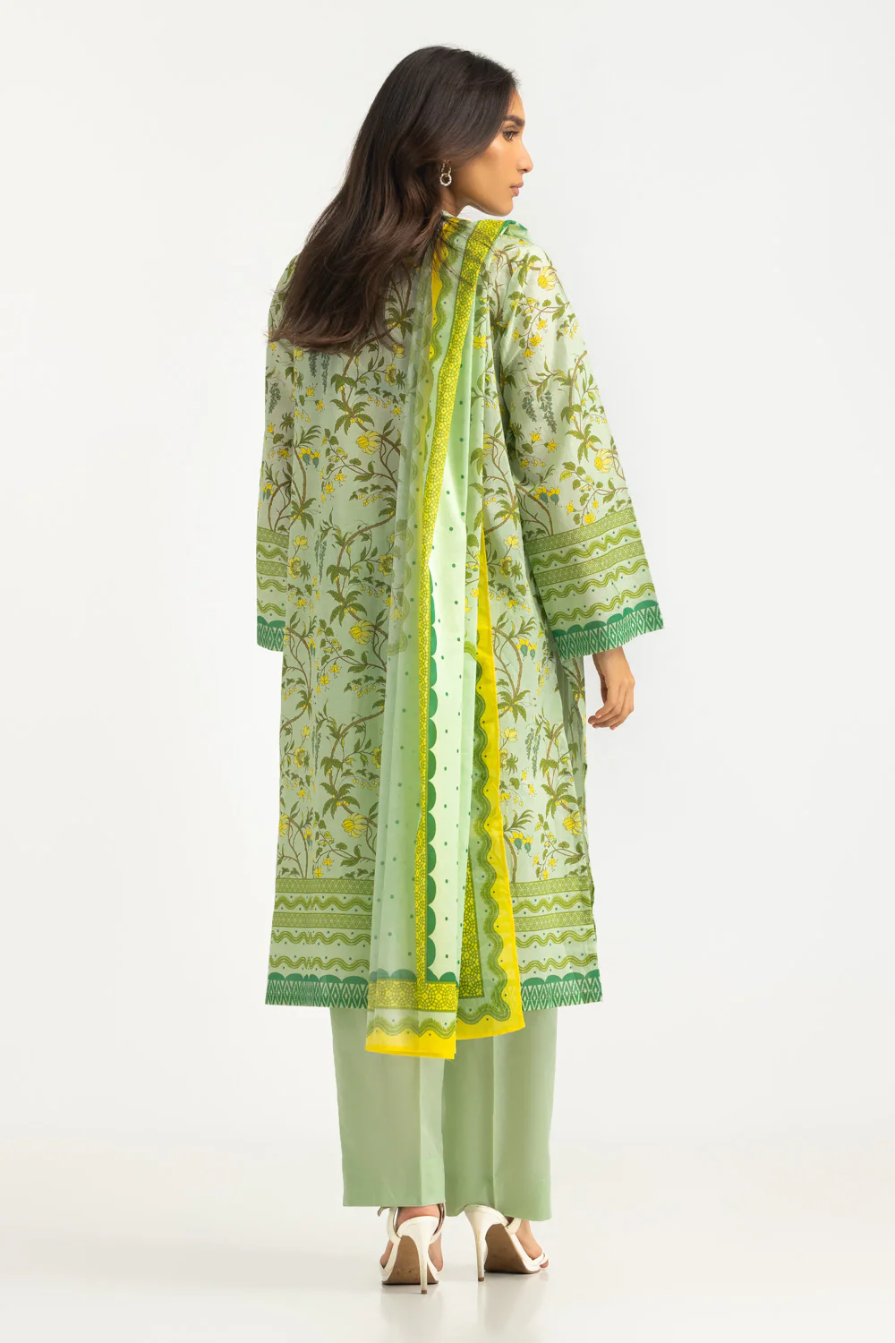 3PC Lawn Printed Suit - Image 6