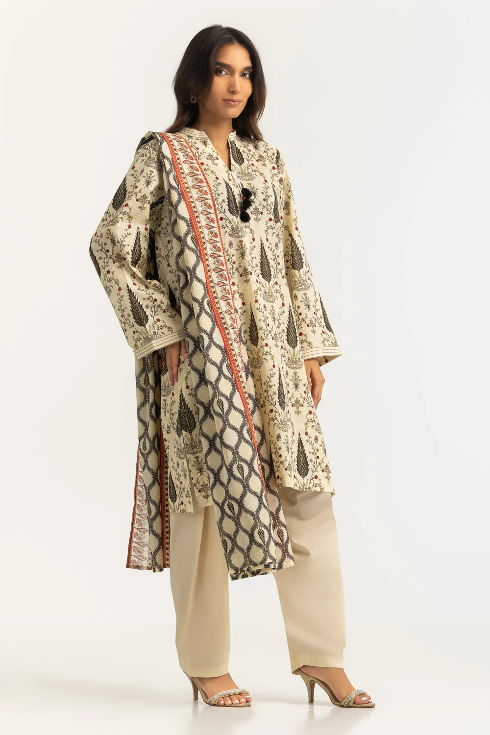 3PC Lawn Printed Suit - Image 6