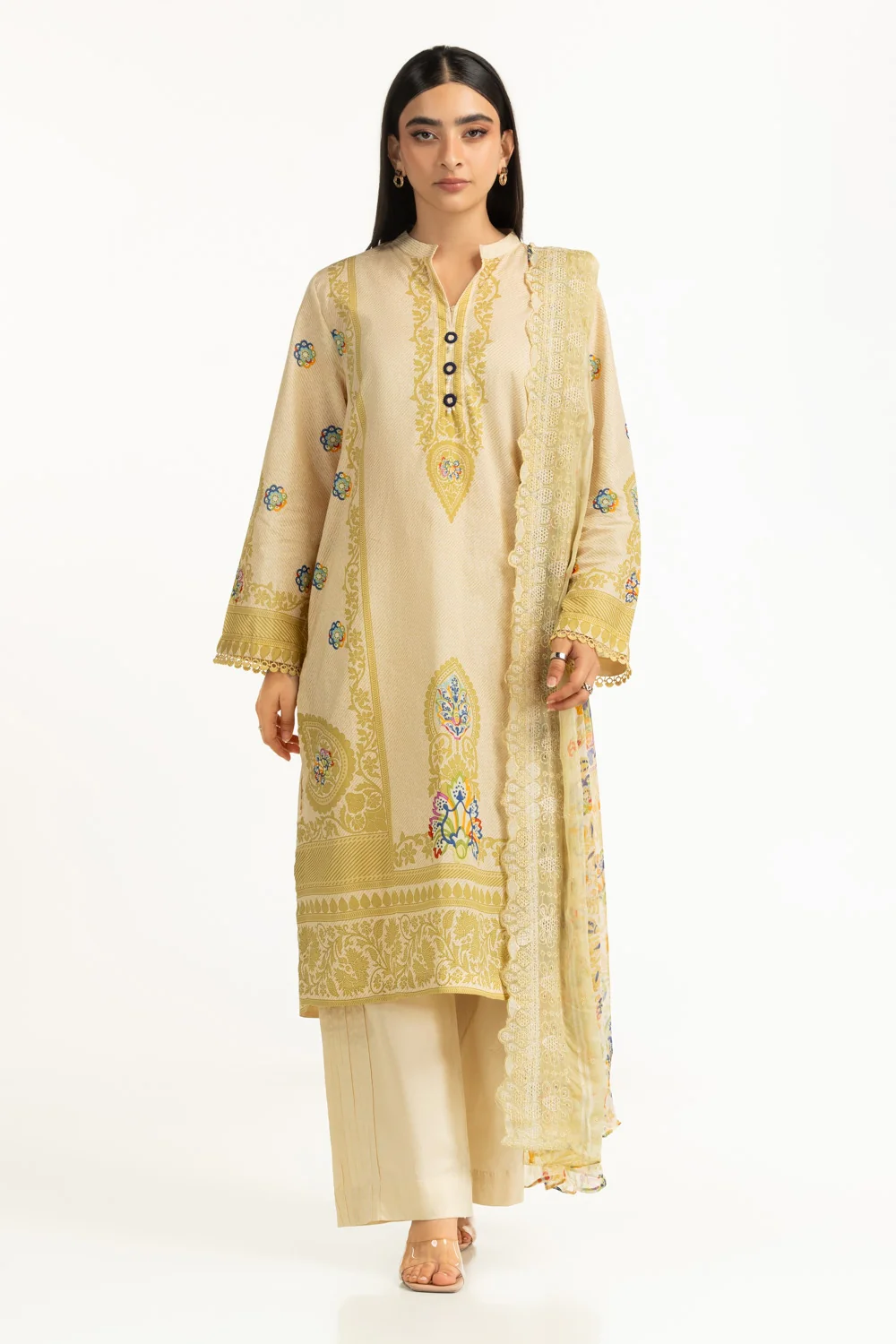 3Pc Lawn Printed Suit