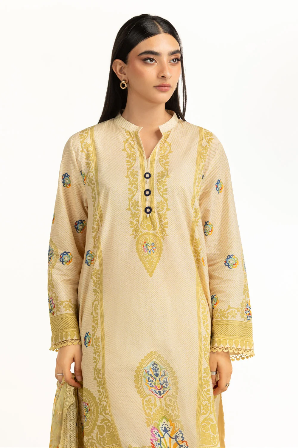 3Pc Lawn Printed Suit - Image 2