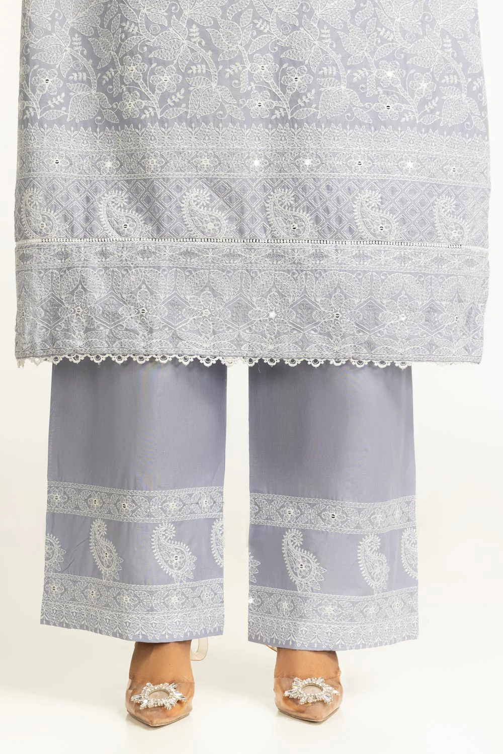 3PC Lawn Sequence Embroidered Suit - Image 3