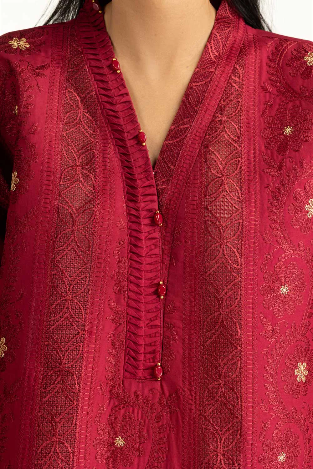3PC Lawn Sequence Embroidered Suit - Image 4