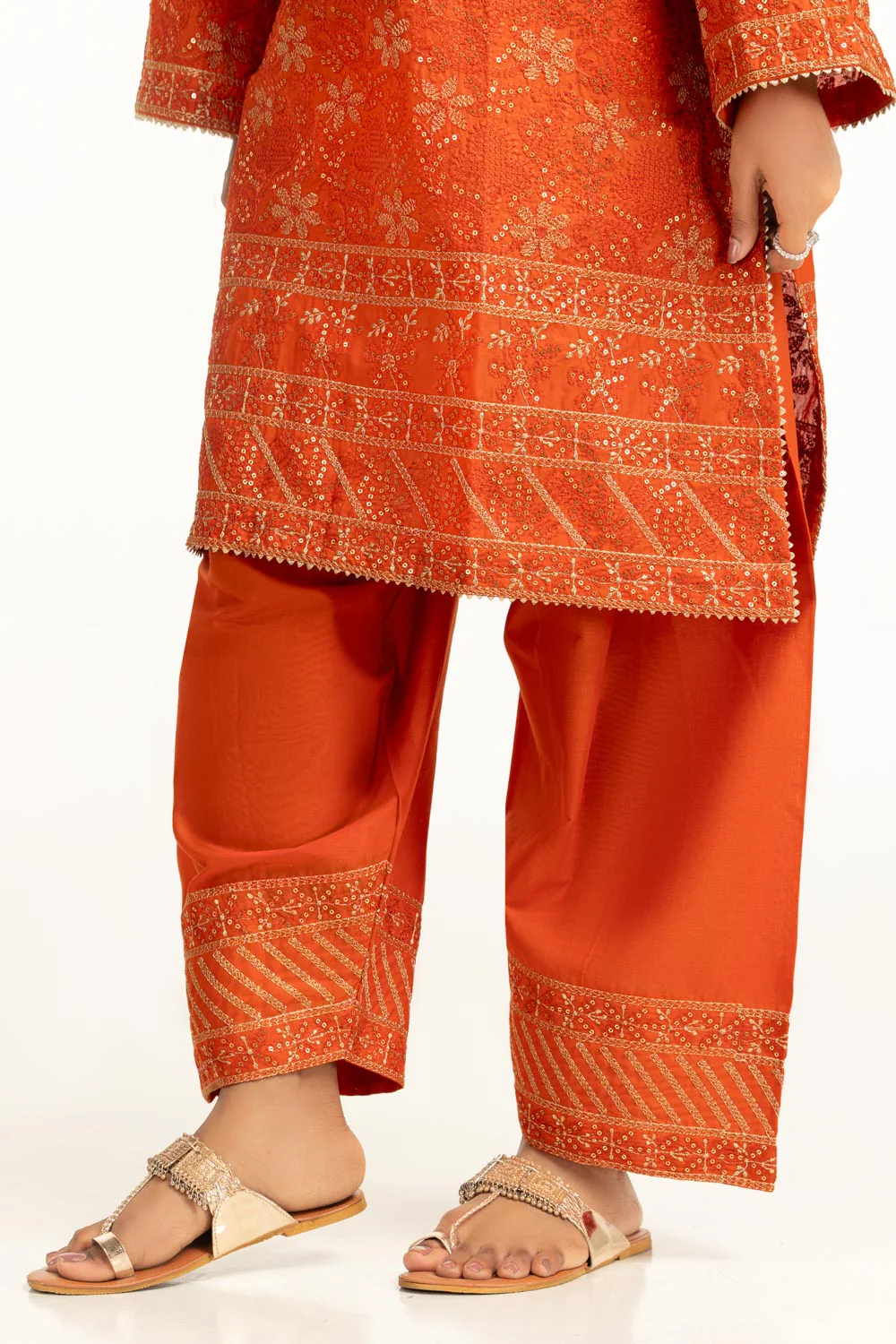 3PC Lawn Sequence Embroidered Suit - Image 3