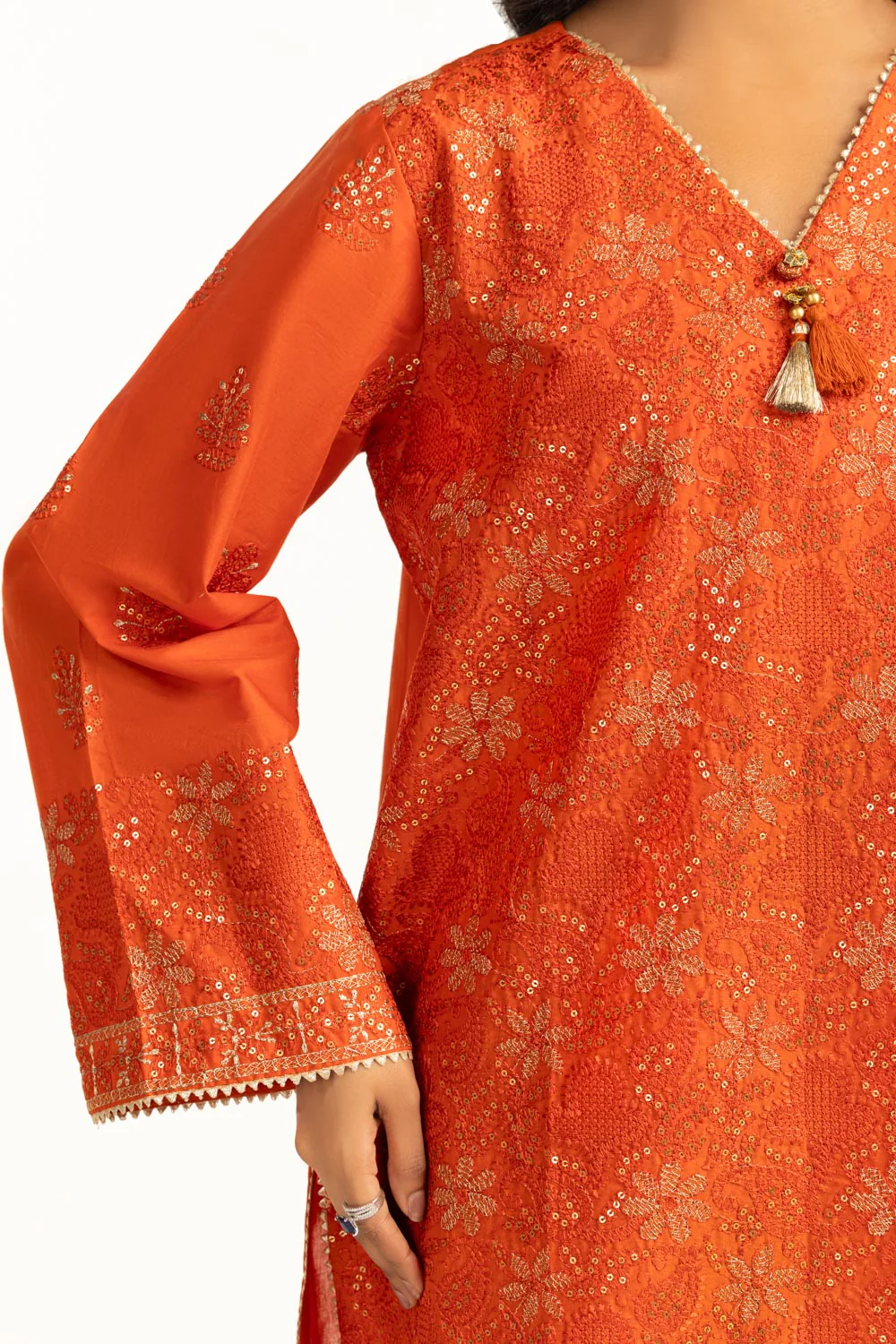 3PC Lawn Sequence Embroidered Suit - Image 5