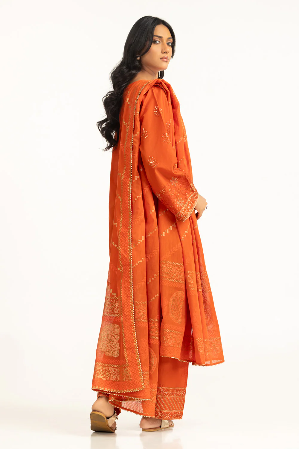 3PC Lawn Sequence Embroidered Suit - Image 6